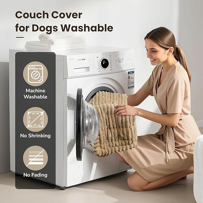 Pet Couch Cover Dogs Washable Couch Protector Non-Slip Dog Mat for Couches and Sofas Pet Friendly