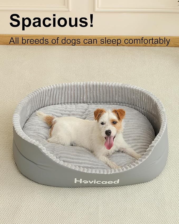 Hovicaed Dog Bed Medium Size Dog, Orthopedic Dogs Couch Bed, Waterproof Pet Bed with Removable Mat,Non-Slip Bottom 31.1x24.1inch XL