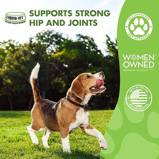 Liquid-Vet K9 Hip & Joint Advanced Formula, Chicken Flavor, 8 oz Bogo Trial Pack