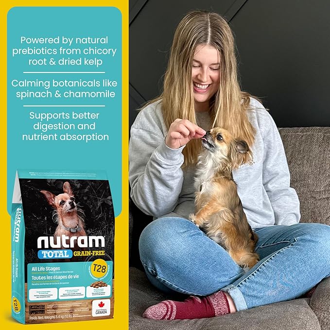 T28 Grain-Free Dog Food for Small & Toy Breeds – High Protein Trout & Salmon Meal Kibble | Chicken-Free, Limited Ingredient, Fish Dry Dog Food for Small Dogs & Puppies (12 Pounds)