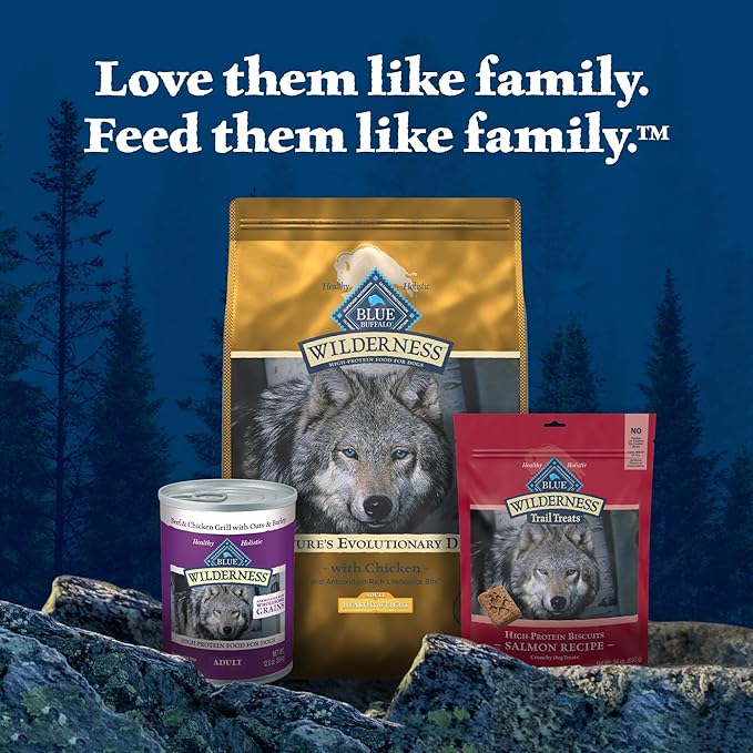 Blue Buffalo Wilderness Adult Weight Control Dry Dog Food with Real Chicken Plus Wholesome Grains, High-Protein Recipe, Made in The USA with Natural Ingredients, Chicken 24-lb. Bag