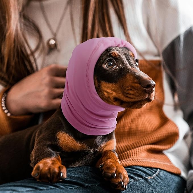 Nanaki Dog Calming Hoodie,3rd Gen Anti-Slip Hematomas Ear Wraps for Dogs Ear Covers,Adjustable Doggy Head Muffs Noise Protection,Fireworks Ear Protector Pet Grooming Ear Cover Pet Head Wrap Snood