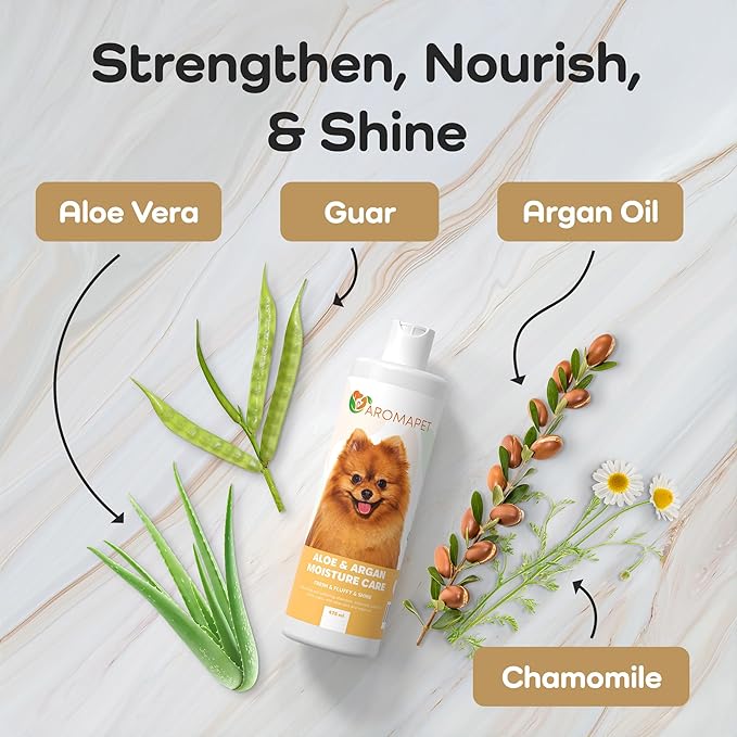 Sensitive Care -Tangle-Free-Silky Shine Softening and detangling Shampoo, Delicate Coat Clean & Odor Control Shampoo – Advanced Shine Formula for Dogs (Pomeranian, 16 Fluid Ounces)