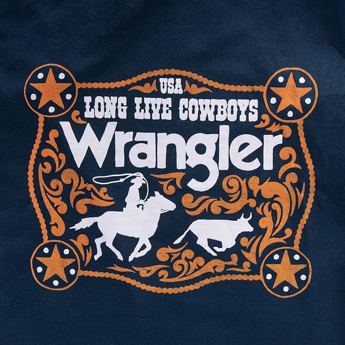Wrangler Black Dog T-Shirt XL – Western Cowboy Rope Buckle Logo Dog Tshirt for Large Breed Dogs, Soft Comfortable Tee