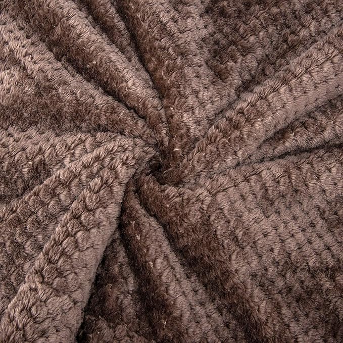 Fuzzy Blanket or Fluffy Blanket for Baby Girl or boy, Soft Warm Cozy Coral Fleece Toddler, Infant or Newborn Receiving Blanket for Crib, Stroller, Travel, Outdoor (40" x 48", DG-Eagle Grey)