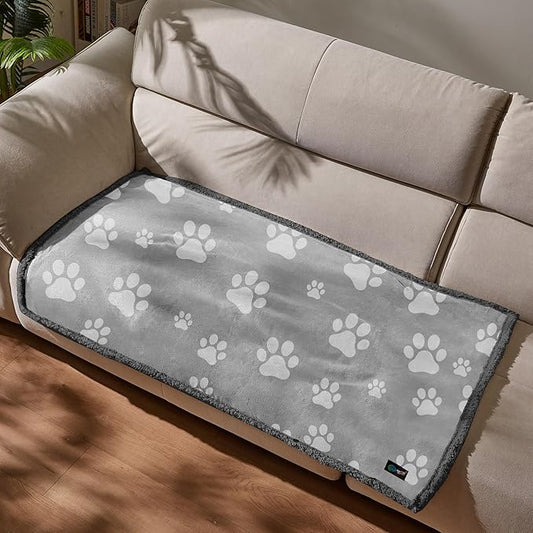 Kritter Planet Waterproof Dog Blanket, Reversible Water Proof Pet Blanket for Couch, Bed & Car, Washable Couch Covers for Medium Dogs - Protects Furniture from Fur, Dirt, and Accidents