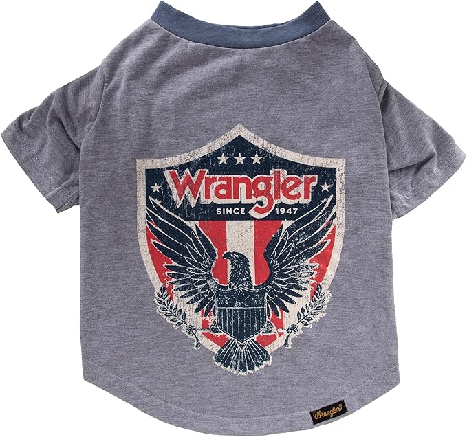 Wrangler Rope Shield Logo TEE Heather Grey XL