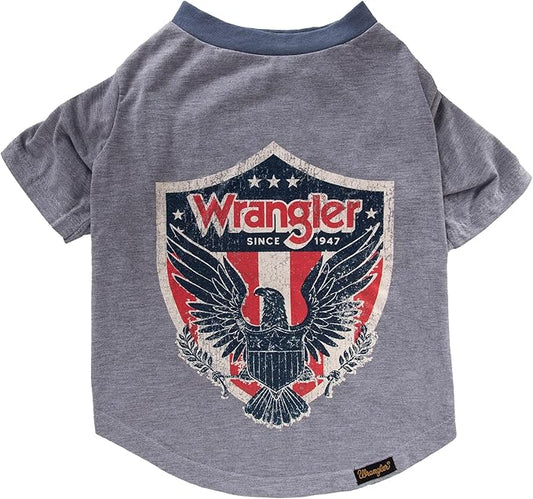 Wrangler Rope Shield Logo TEE Heather Grey M