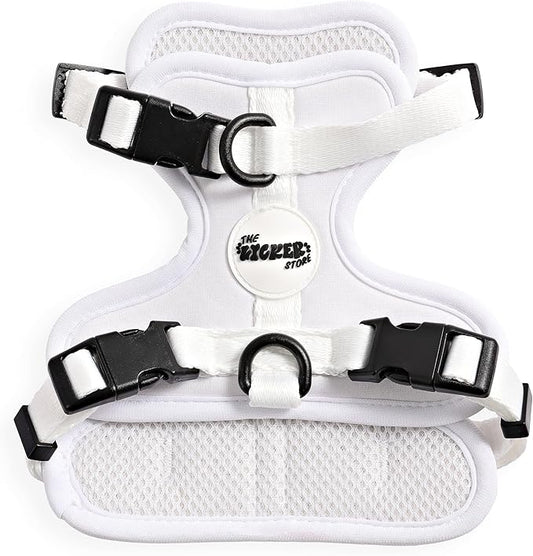 HNS1000F Arlo Extra Small Adjustable Soft Padded No Pull Pet Harness with 3 Buckles and 3 Leash Clips, Seltzer
