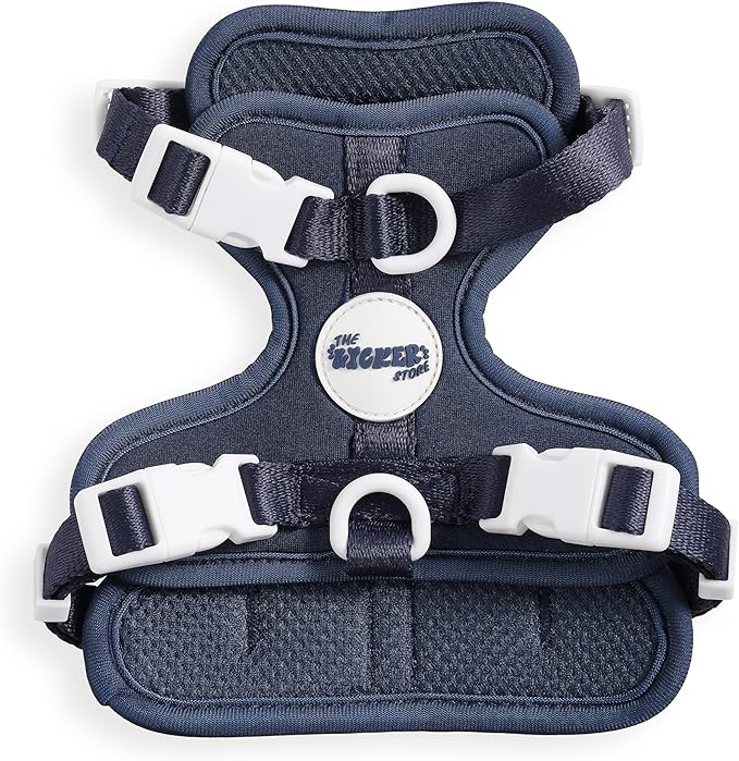 HNS1000J Arlo Extra Small Adjustable Soft Padded No Pull Pet Harness with 3 Buckles and 3 Leash Clips, Highball