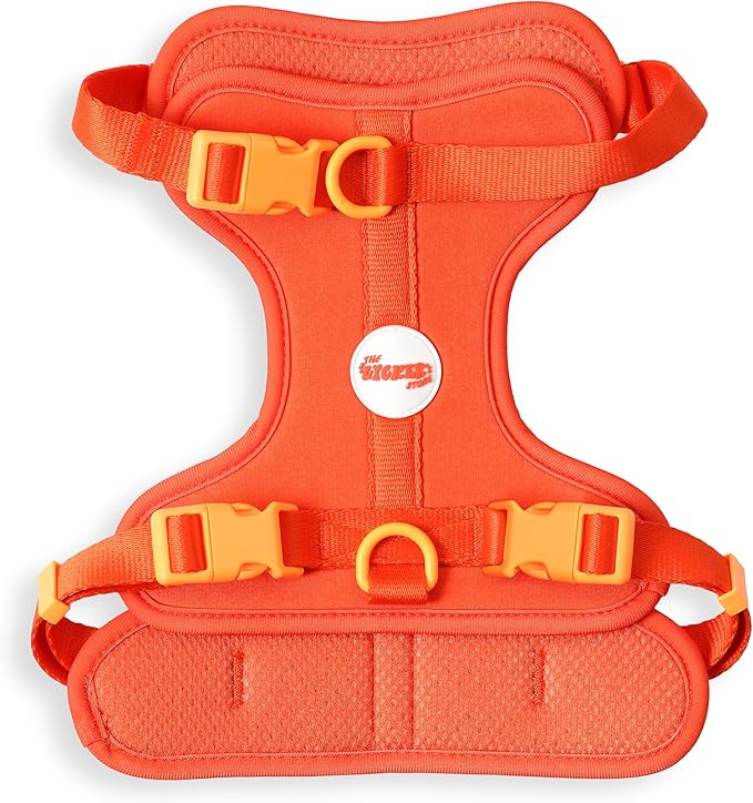 HNS1002A Arlo Medium Adjustable Soft Padded No Pull Pet Harness with 3 Buckles and 3 Leash Clips, Aperol