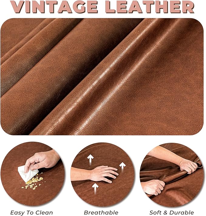 Brown Leather Dog Couch Bed for Small Dogs Under 50 lbs, 31.5 Inch Mid-Century Modern Elevated Dog Sofa Indoor Furniture Style Pet Sofa Bed (Large)