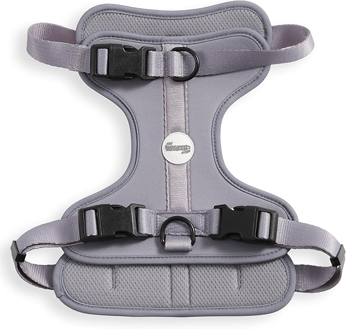 HNS1003N Arlo Large Adjustable Soft Padded No Pull Pet Harness with 3 Buckles and 3 Leash Clips, Martini