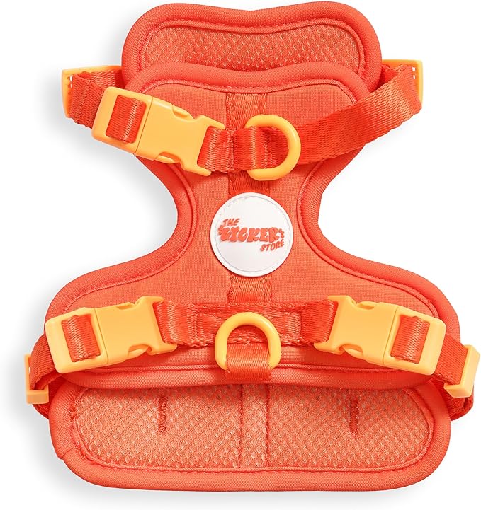 HNS1000A Arlo Extra Small Adjustable Soft Padded No Pull Pet Harness with 3 Buckles and 3 Leash Clips, Aperol