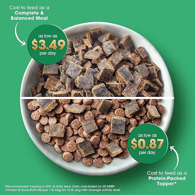 Farmland Traditions Dogs Love Chicken Jerky Dog Treats (3 lb) & The Good List Air-Dried Dog Food with Chicken & Bone Broth (1 lb) Bundle, High-Protein & Grain-Free
