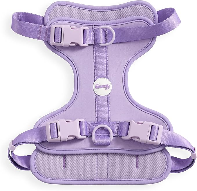 HNS1003H Arlo Large Adjustable Soft Padded No Pull Pet Harness with 3 Buckles and 3 Leash Clips, Bramble