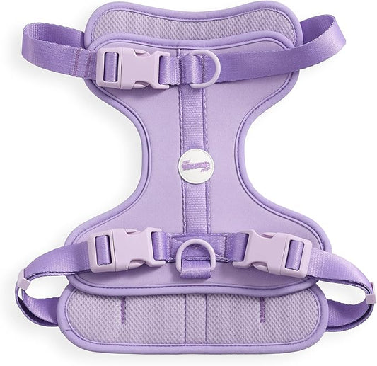 HNS1003H Arlo Large Adjustable Soft Padded No Pull Pet Harness with 3 Buckles and 3 Leash Clips, Bramble