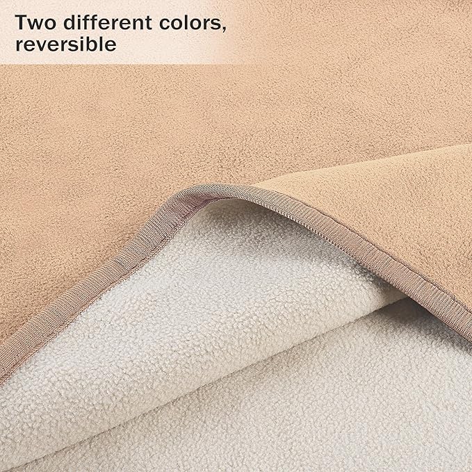 Catalonia Waterproof Blanket for Bed Intimacy, Reversible Fleece Bed Sofa Cover, Washable Liquid Proof Furniture Protector