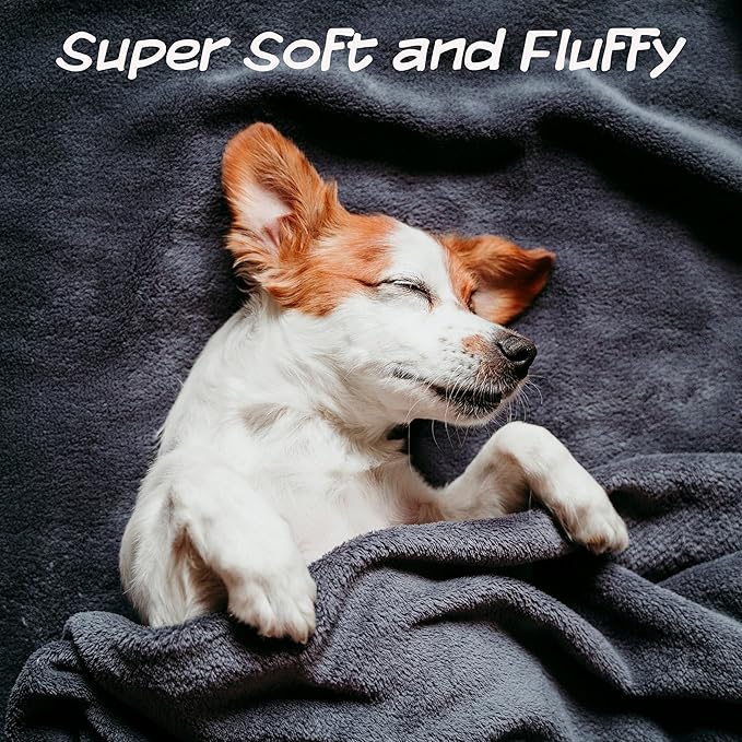 PETMAKER Waterproof Pet Blanket - 50x60-Inch Reversible Sherpa Fleece Throw Protects Couches, Cars, and Beds from Spills, Stains, and Fur (Cream)