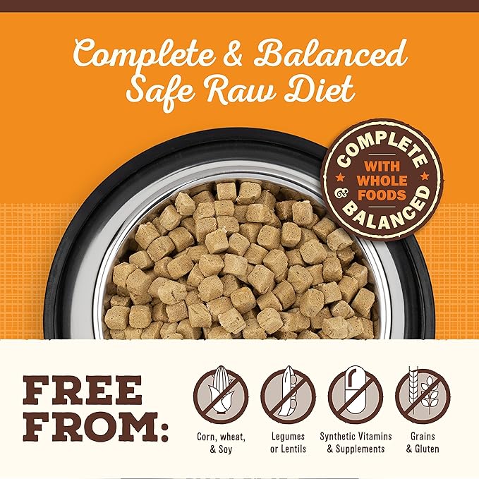 Primal Freeze Dried Dog Food, Pronto Mini Nuggets, Beef; Scoop & Serve, Complete & Balanced Meal; Also Use as Topper or Treat; Premium, Healthy, Grain Free High Protein Raw Dog Food (25 oz, 2-Pack)