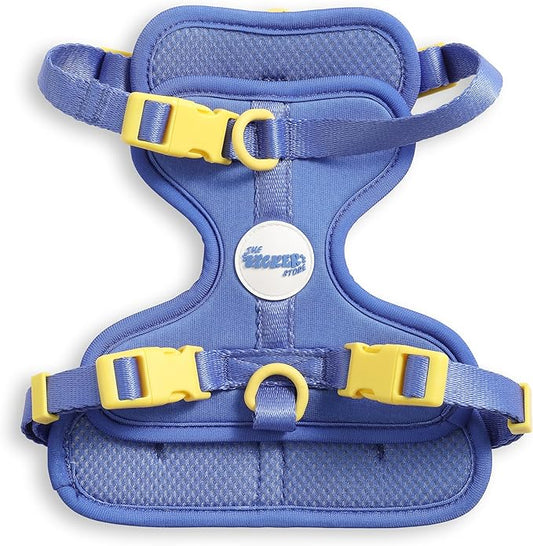 HNS1001C Arlo Small Adjustable Soft Padded No Pull Pet Harness with 3 Buckles and 3 Leash Clips, Curaçao
