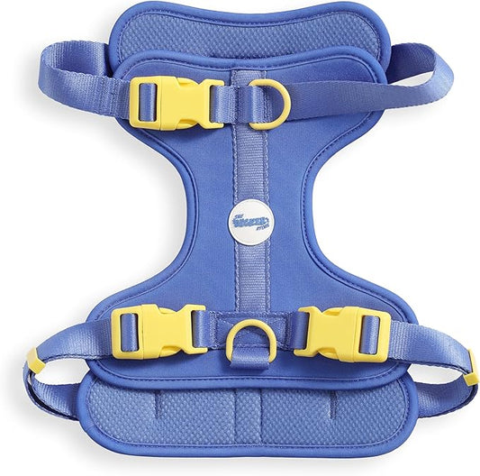 HNS1003C Arlo Large Adjustable Soft Padded No Pull Pet Harness with 3 Buckles and 3 Leash Clips, Curaçao