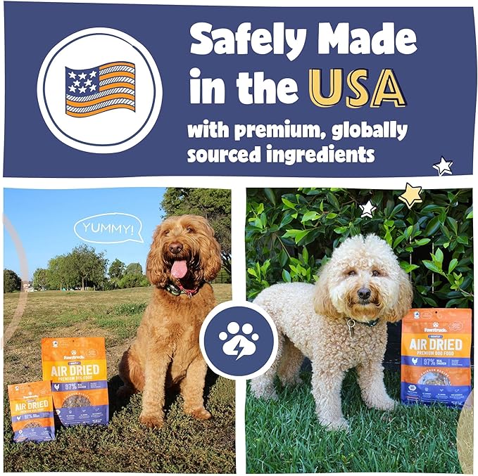 Pawstruck Air Dried Dog Food with Real Chicken, Grain Free, Made in USA, Non-GMO, Vet Recommended, High Protein Limited Ingredient Full-Feed, All Breeds & Ages, 2.5oz Trial Bag (Pack of 2)