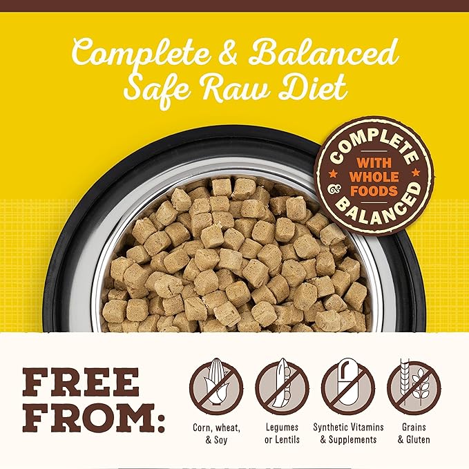 Primal Freeze Dried Puppy Dog Food, Pronto Mini Nuggets; Scoop & Serve, Complete & Balanced Meal; Also Use As Topper or Treat; Premium, Healthy, Grain Free, High Protein Raw Dog Food (7 oz)