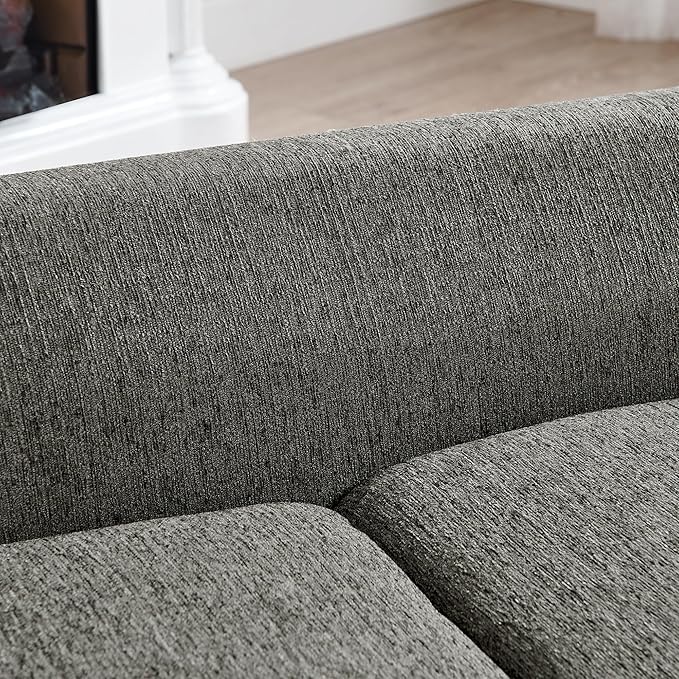 Dog Sofa Couch for Medium Dogs with Backrest and Armrest, Memory Foam Dog Sofa Bed, Modern Elevated Pet Couch Bed with Wooden Legs, Dark Grey