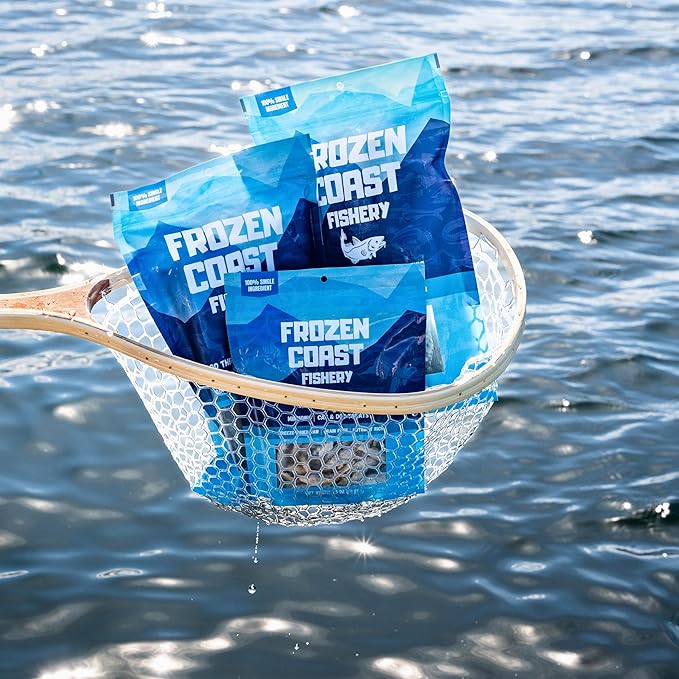 Frozen Coast Freeze-Dried Minnows Dog and Cat Treats-Single-Ingredient, All-Natural Fish, Grain-Free, High Protein Pet Treats, Sourced in The USA - 2.5 oz Bag