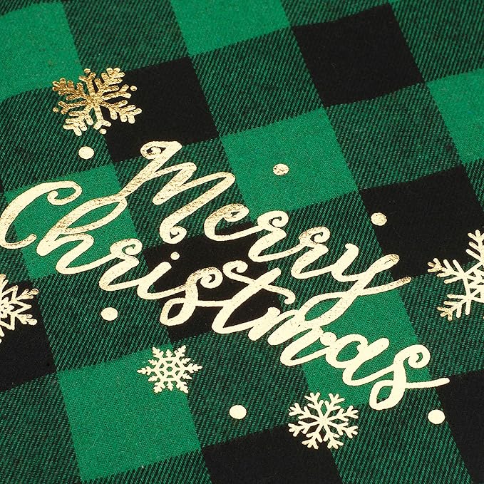 ADOGGYGO 2 Pack Christmas Dog Plaid Bandana Triangle Bib Set Pet Christmas Bandanas Scarf Accessories for Medium Large Dogs Pets (Large)
