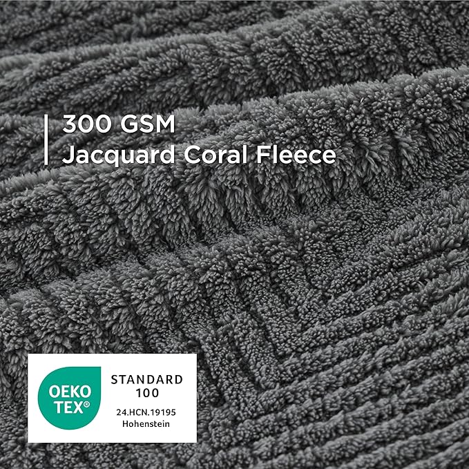 Bedsure Dog Blanket for Medium Dogs Washable - Fluffy Fuzzy Puppy Cat Blanket with Premium 300GSM Coral Fleece Soft for Pet Kitten Doggy, Grey, 30x40IN
