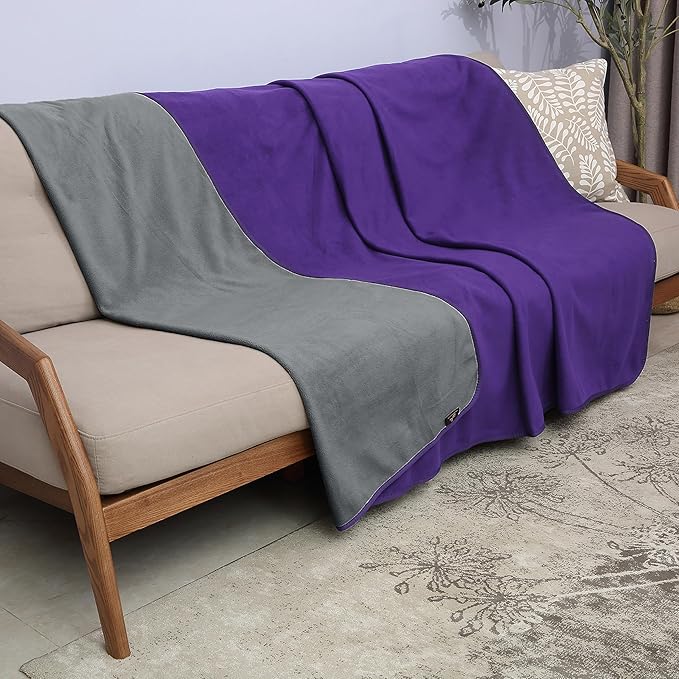 Catalonia Waterproof Blanket for Bed Intimacy, Reversible Fleece Bed Sofa Cover, Washable Liquid Proof Furniture Protector