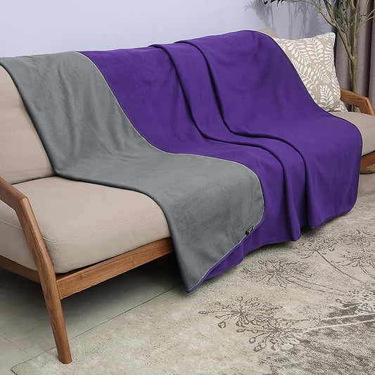 Catalonia Waterproof Blanket for Bed Intimacy, Reversible Fleece Bed Sofa Cover, Washable Liquid Proof Furniture Protector