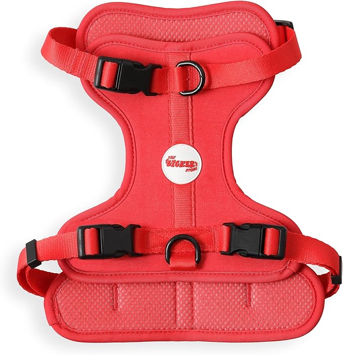 HNS1002M Arlo Medium Adjustable Soft Padded No Pull Pet Harness with 3 Buckles and 3 Leash Clips, Shirley