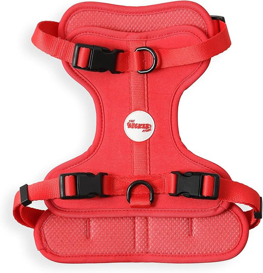 HNS1002M Arlo Medium Adjustable Soft Padded No Pull Pet Harness with 3 Buckles and 3 Leash Clips, Shirley