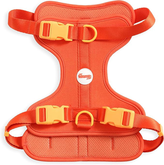 HNS1003A Arlo Large Adjustable Soft Padded No Pull Pet Harness with 3 Buckles and 3 Leash Clips, Aperol