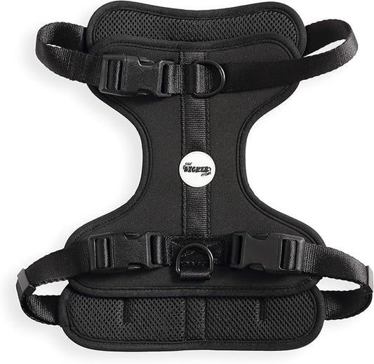 HNS1003I Arlo Large Adjustable Soft Padded No Pull Pet Harness with 3 Buckles and 3 Leash Clips, Bitters