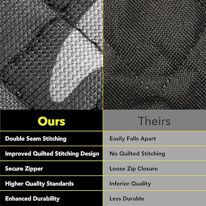 Meadowlark Dog Car Seat Cover, X-Large Heavy Duty Pet Seat Cover for Back Seat, Extra Padded Non-Slip Dog Hammock, Water-Resistant Back Seat Protector for Cars Trucks and SUVs (64” W x 60" L)