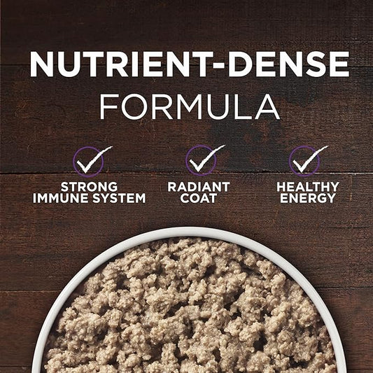 Purina ONE Wet Dog Food True Instinct Classic Ground Grain-Free Formula With Real Beef and Bison High Protein Dog Food - (Pack of 12) 13 oz. Cans