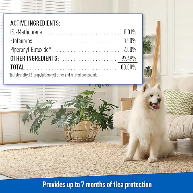 ADAMS Flea & Tick Home Spray, Kills Fleas, Flea Eggs, Flea Larvae, Bed Bugs, Ticks, Ants (Except Carpenter, Harvester, Pharaoh & Fire Ants), Cockroaches, Spiders, & Mosquitoes In The Home, 24 Fl Oz