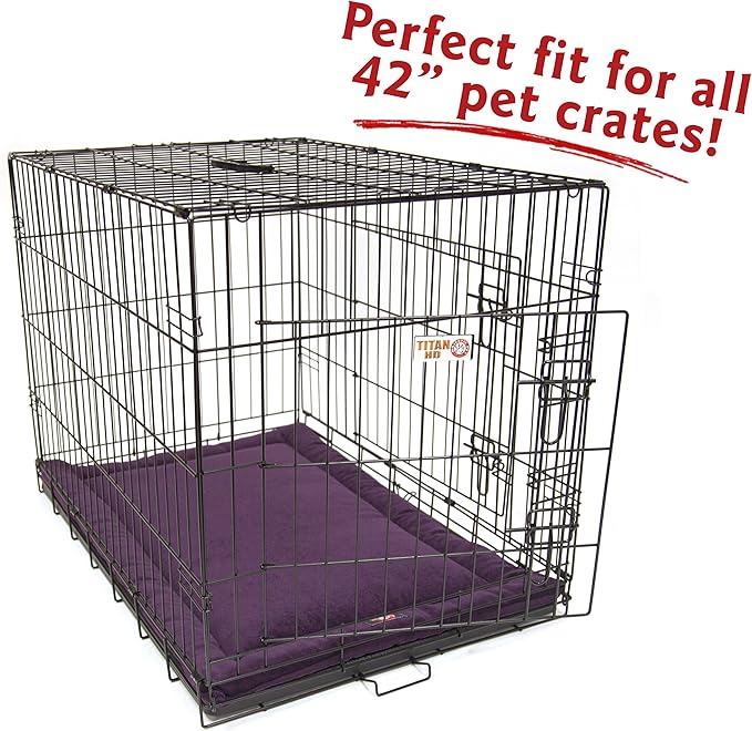 42" Villa Aubergine Purple Crate Dog Bed Mat By Majestic Pet Products