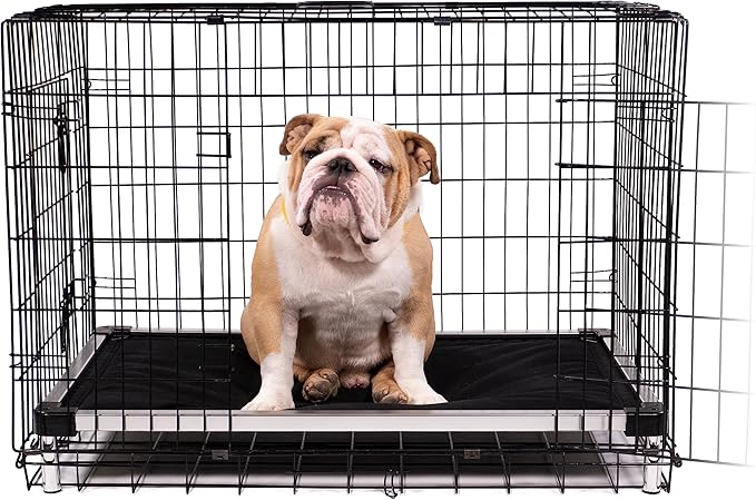 K9 Ballistics Chew Proof Armored XXL Crate Bed 50 x 33 for XX Large Dogs - Virtually Indestructible Pad, Preassembled, Withstands Aggressive Chewers - Fits 54” Wire Crates, Sandstone