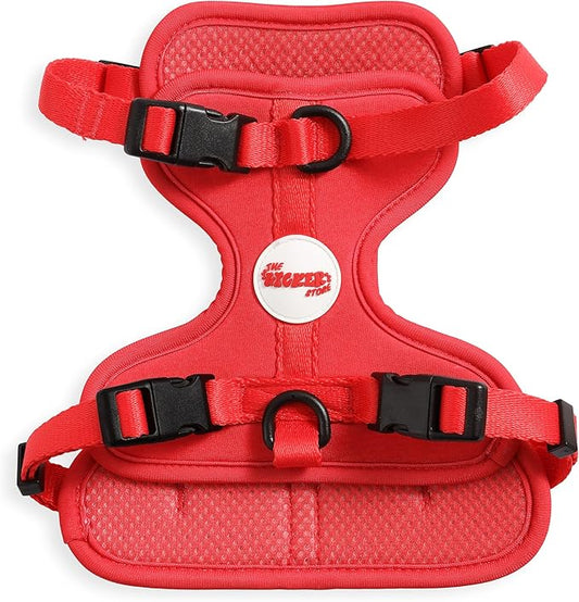 HNS1001M Arlo Small Adjustable Soft Padded No Pull Pet Harness with 3 Buckles and 3 Leash Clips, Shirley
