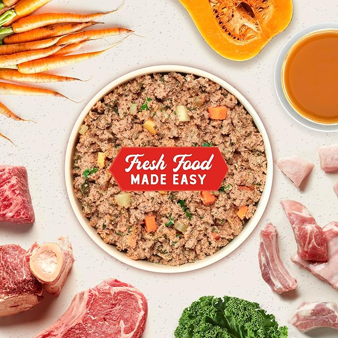 Stella & Chewy's FreshMade Frozen Fresh Grain-Free Meat-a-Palooza Dog Food, 16-oz Pouch (Pack of 4)