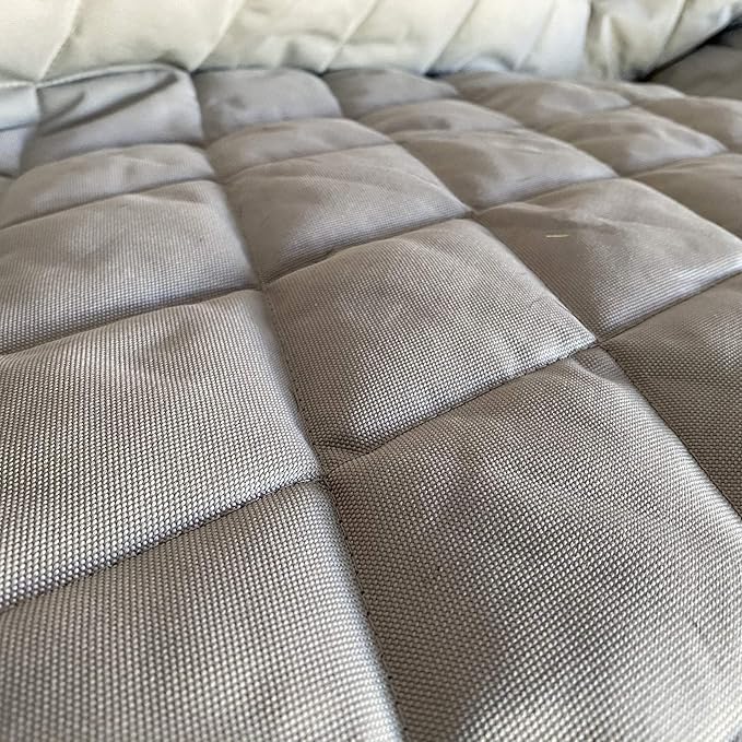4Knines Waterproof Dog Blanket with Non-Slip Backing – Heavy Duty Dog Mat & Furniture Protector – Durable Pet Cover for Couch, Bed, Car, or Crate – Machine Washable – 60x48 Inch – Grey Color