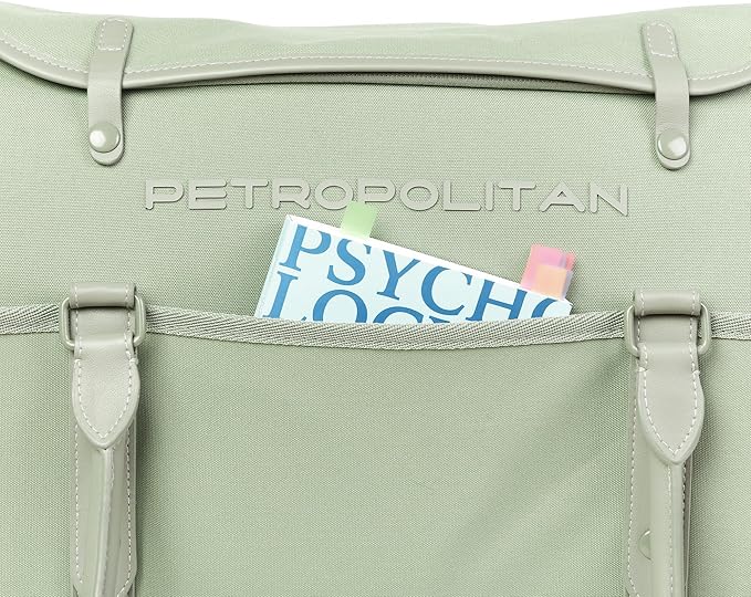 Soft-Sided Pet Carrier for Cats and Small Dogs – Stylish, Airline-Approved Travel Bag with Mesh Ventilation, Collapsible, Removable Pad and Safety Leash, Fits up to 16 lb