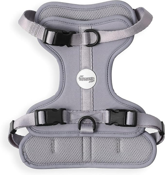 HNS1002N Arlo Medium Adjustable Soft Padded No Pull Pet Harness with 3 Buckles and 3 Leash Clips, Martini