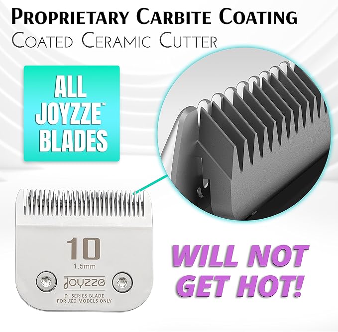 D Series Clippers Blades - Premium Quality, Compatible with Piranha Clippers Only - Achieve Professional Pet Grooming,Ideal for Trimming and All Hair Types -Dog Grooming Blades (D Series 4F)