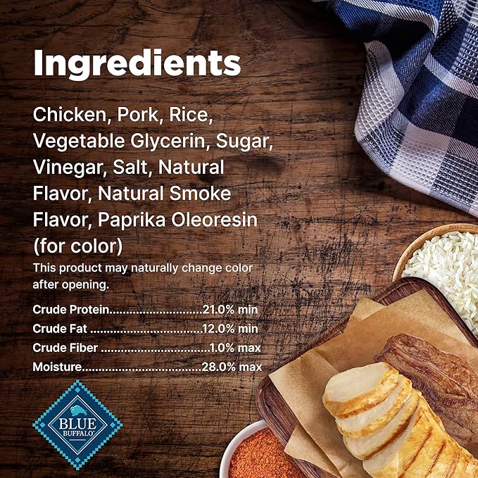 Blue Buffalo Nudges Homestyle Natural Dog Treats Chicken and Bacon Bag